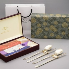 장생 티타늄 수저 고급선물세트