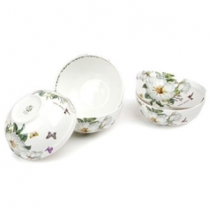 본차이나 목련 면기 5P 세트