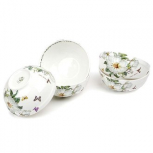 본차이나 목련 면기 5P 세트