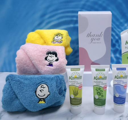 송월 스누피 수건 + 카밀 핸드크림 선물세트 #2