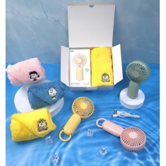 송월타올 스누피 수건+ 아이스 냉각 선풍기