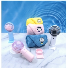 송월타올 스누피 수건+ 아이스 냉각 선풍기