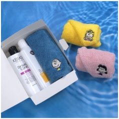 송월 스누피 수건+ 케라시스 삼푸+린스 선물세트