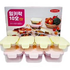 이지앤프리 이지홈 밀키락 10호 7p세트/전자레인지 사용가능