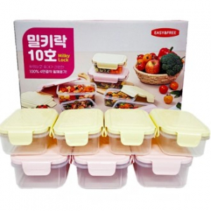 이지앤프리 이지홈 밀키락 10호 7p세트/전자레인지 사용가능