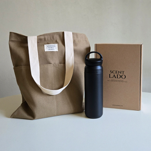 센트라도 에코백 + 포인트 핸들 텀블러 세트
