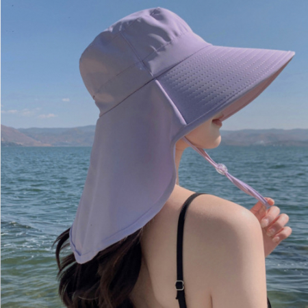 뒷목가림 썬캡 챙넓은 썬캡 버킷햇 농사 공공근로 #2