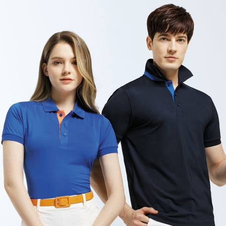 매직 스판덱스 에리 카라 반팔 티셔츠 사방스판 남여공용 쿨론 단체티 #2