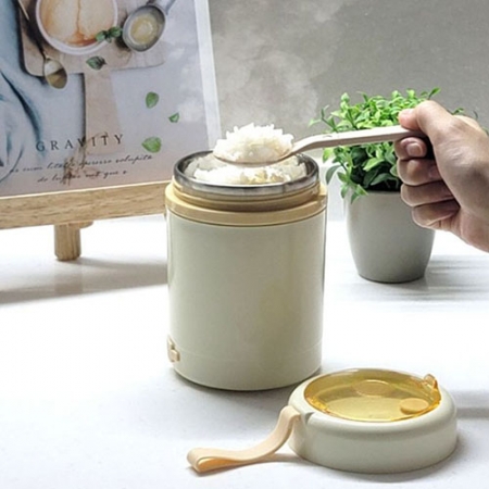 피크닉 트래블 전기 가열 직장인 도시락 스테인리스 보온죽통 국통 #2