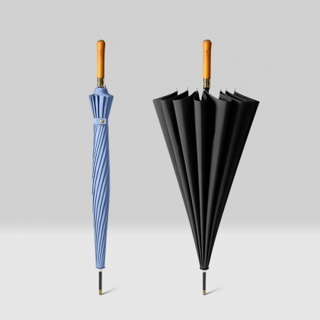 메일리 16K 원터치 자동 장우산 (원목손잡이/고밀도원단) #2