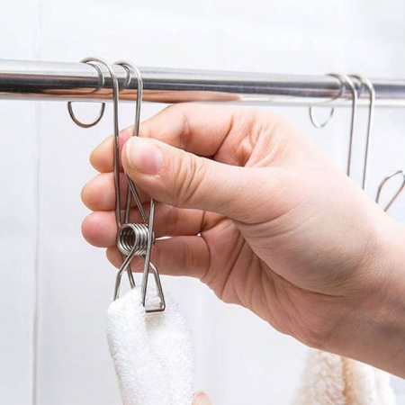 다용도 멀티 집게 빨래걸이 후크 바지 옷걸이 클립 #2