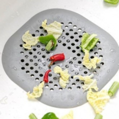 배수구 머리카락 이물질 음식물 걸러내는 부착식 덮개