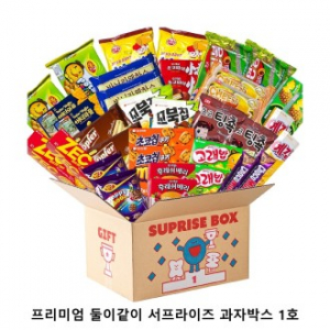 위크앤드 프리미엄 둘이같이 서프라이즈 과자박스 1호 간식세트
