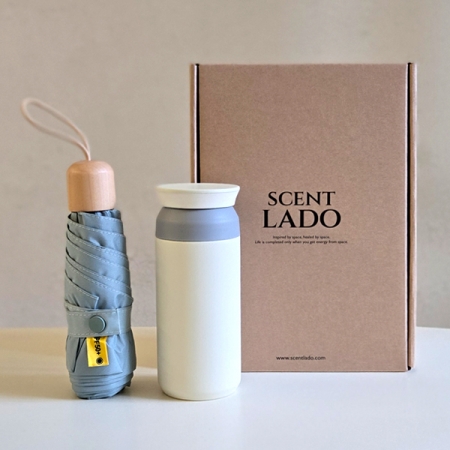 센트라도 캡슐우드 5단 우양산 +포인트 텀블러 세트 #3