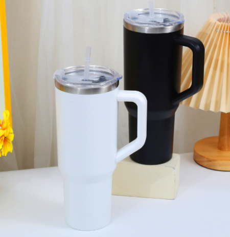 괴물 대용량 텀블러 손잡이 스텐 텀블러 보온병 보냉병 // 빨대포함 #2