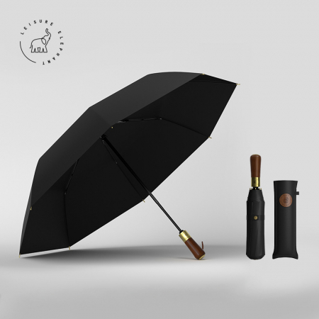 레저 엘리펀트 우드 핸들 원터치 3단 완전 자동우산 #6