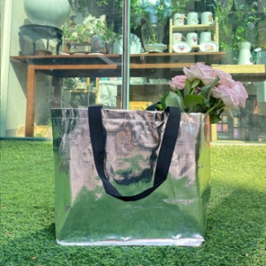 은색 타포린가방 중형