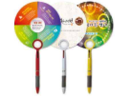 2색볼펜팬시부채 (거울/150파이) #2