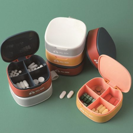 파스텔 4칸 알약케이스 #2