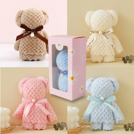 핸드메이드 베어 캐릭터 타월 행주 (케이스포함) #2