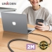 작은이미지: 유니콘 USB C to C타입 240W 초고속 충전 데이터 케이블 PLC-2M240W #5