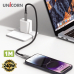 작은이미지: 유니콘 USB C to C타입 240W 초고속 충전 데이터 케이블 PLC-1M240W #4