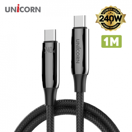 유니콘 USB C to C타입 240W 초고속 충전 데이터 케이블 PLC-1M240W #2