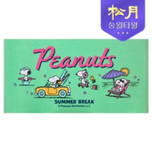 송월 스누피 비치 베케이션50 비치타올