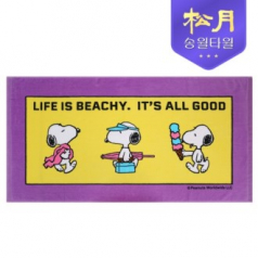 송월 스누피 비치 라이프50 비치타올