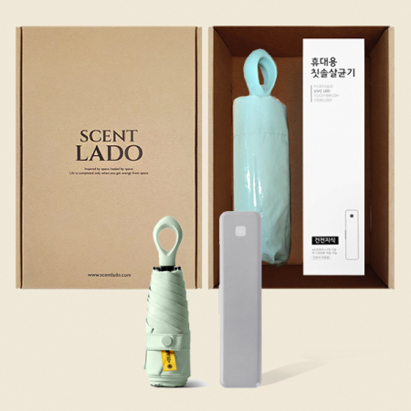 센트라도 멀티고리 5단 양우산+소유 UVC 칫솔살균기 세트 #4