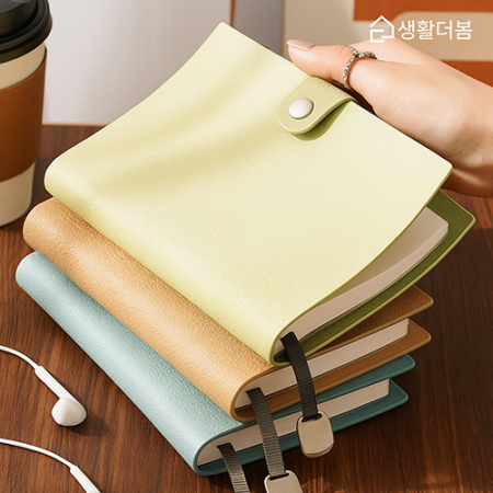 생활더봄 감성컬러 가죽 다이어리 A5 볼펜 세트 고급 선물 패키지 #2