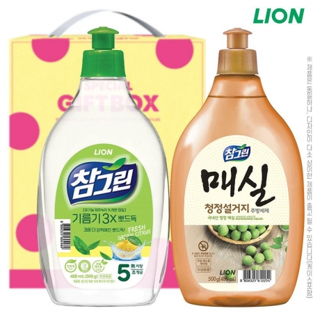 참그린녹차500용기 매실500용기 주방세제(2종) #3