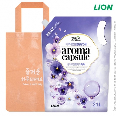 (부직포가방)포린스 아로마실크바이올렛2.1L 섬유유연제 리필 #2