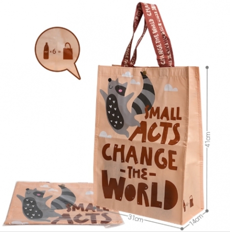 업사이클링점핑너구리타포린쇼핑백 중형 #2