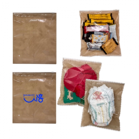 PVC부직포 지퍼백 파우치M #3