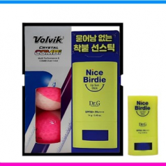 볼빅 크리스탈 콤비 3구 닥터지 선물세트 3pc 볼빅 반반 골프공 3구 썬스틱세트 볼빅 크리스탈 3구 썬크림세트