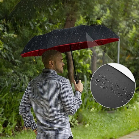 95 캐주얼 이중 방풍 UV 자동 접이식 우산 #2