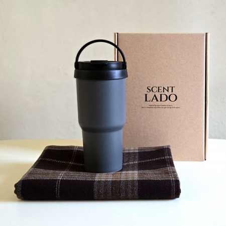 센트라도 국산 항공담요+라운드 핸들 텀블러 세트 #3
