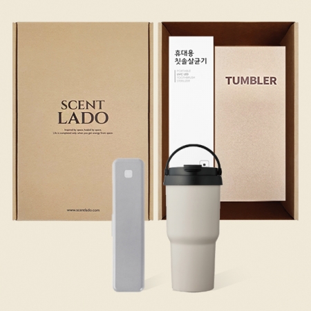 센트라도 소유 UVC 칫솔살균기+라운드 핸들 텀블러 세트 #4