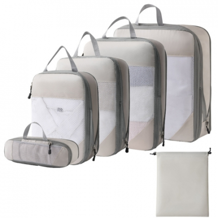 트래블요정 여행용다용도 메쉬 압축 파우치 6set #2