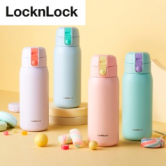 락앤락 LL-27 스쿨핏 코튼캔디 원터치 텀블러 370ml