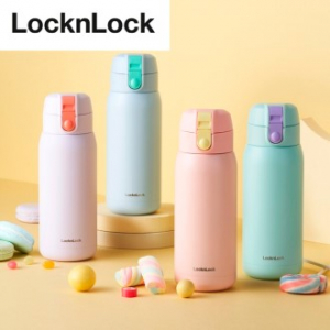 락앤락 LL-27 스쿨핏 코튼캔디 원터치 텀블러 370ml