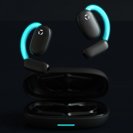 오로라에어 오픈형 이어폰 골전도 대체 무선 블루투스 LED 라이트 이어폰 #2