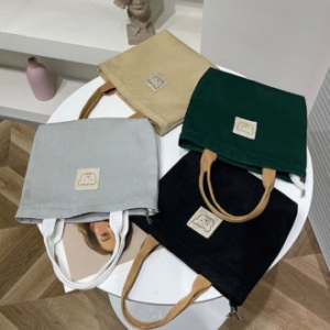 손가방 베어 에코백 캔버스 핸드백 드링크백 학교 학원 여행