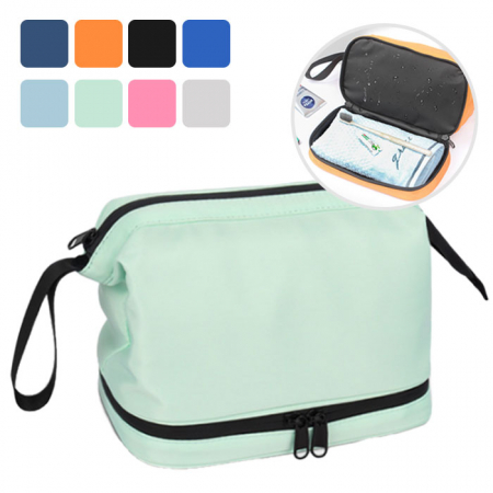 A028 더블포켓 2단 워시백 세면파우치 세면백 여행 목욕 가방 파우치 인쇄 답례품 #3