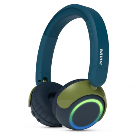 필립스 청력보호 전용어플 멀티포인트 무선 LED 블루투스 5.4 키즈 헤드폰 TAK4200 #3