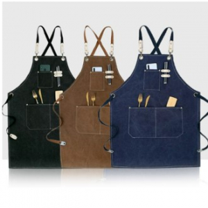 캔버스 포켓행 앞치마 카페 어린이집 미술