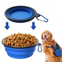 P022 펫포켓 휴대용 식기 산책 물 그릇 강아지 밥그릇 사료 폴딩 접이식 인쇄 답례품