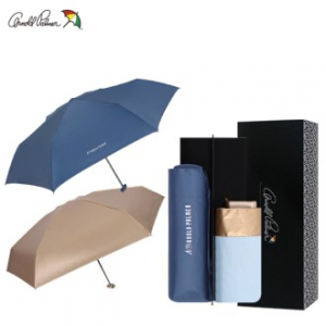 아놀드파마 3단슬림사각파스텔 휴대용 5단 210T고밀도이중코팅 골드 우양산세트