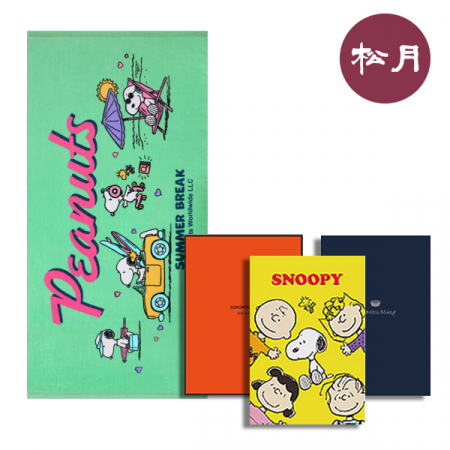 송월 중소형 스누피 베케이션 비치타올+송월패키지 #2